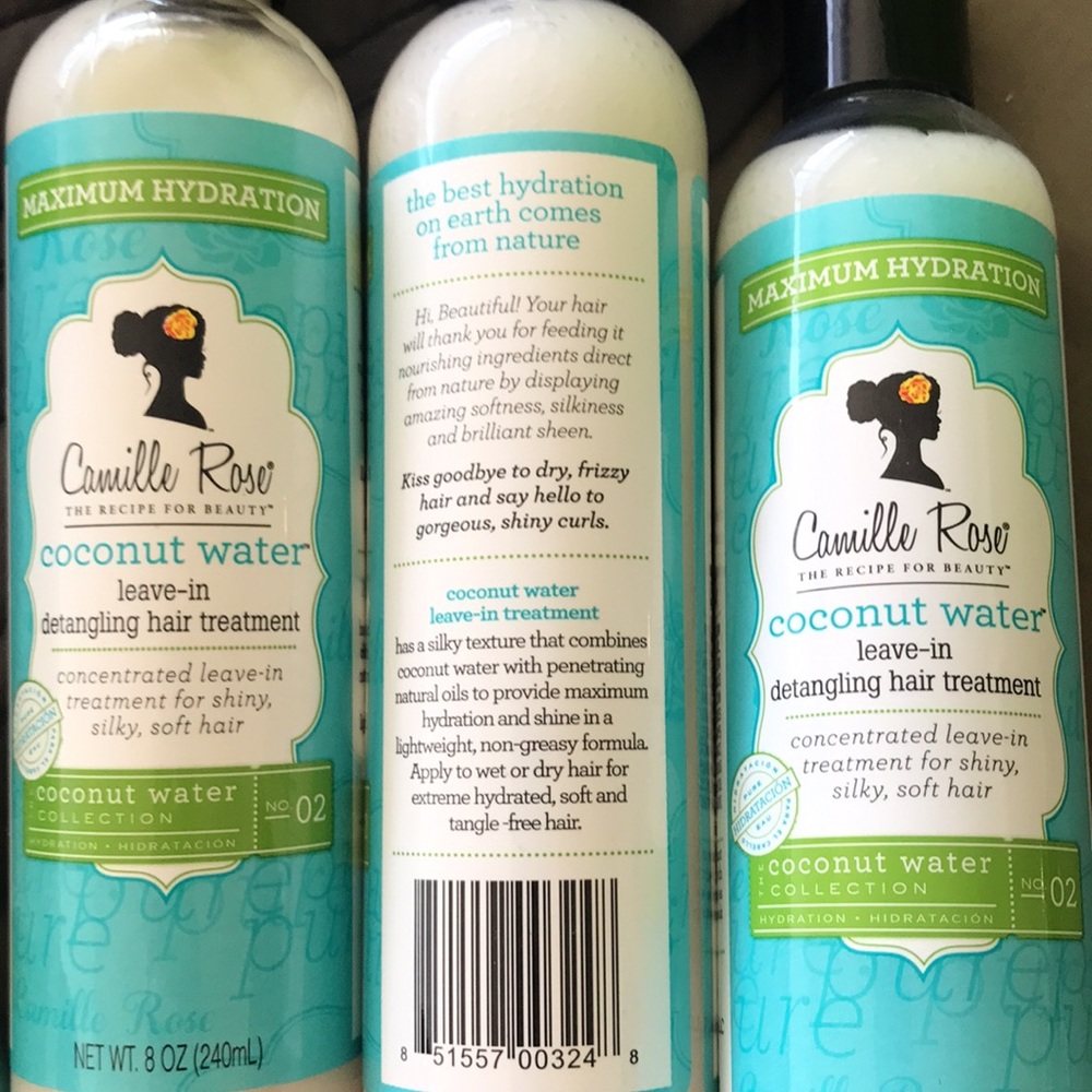Camille Rose Naturals Coconut Water Leave In Treatment
